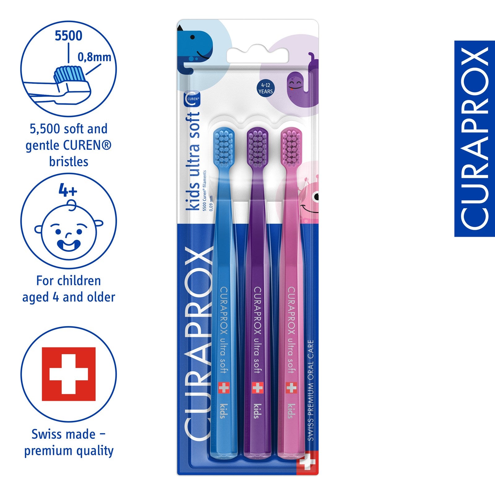 Curaprox kids three-pack. 3 pcs - Image 2