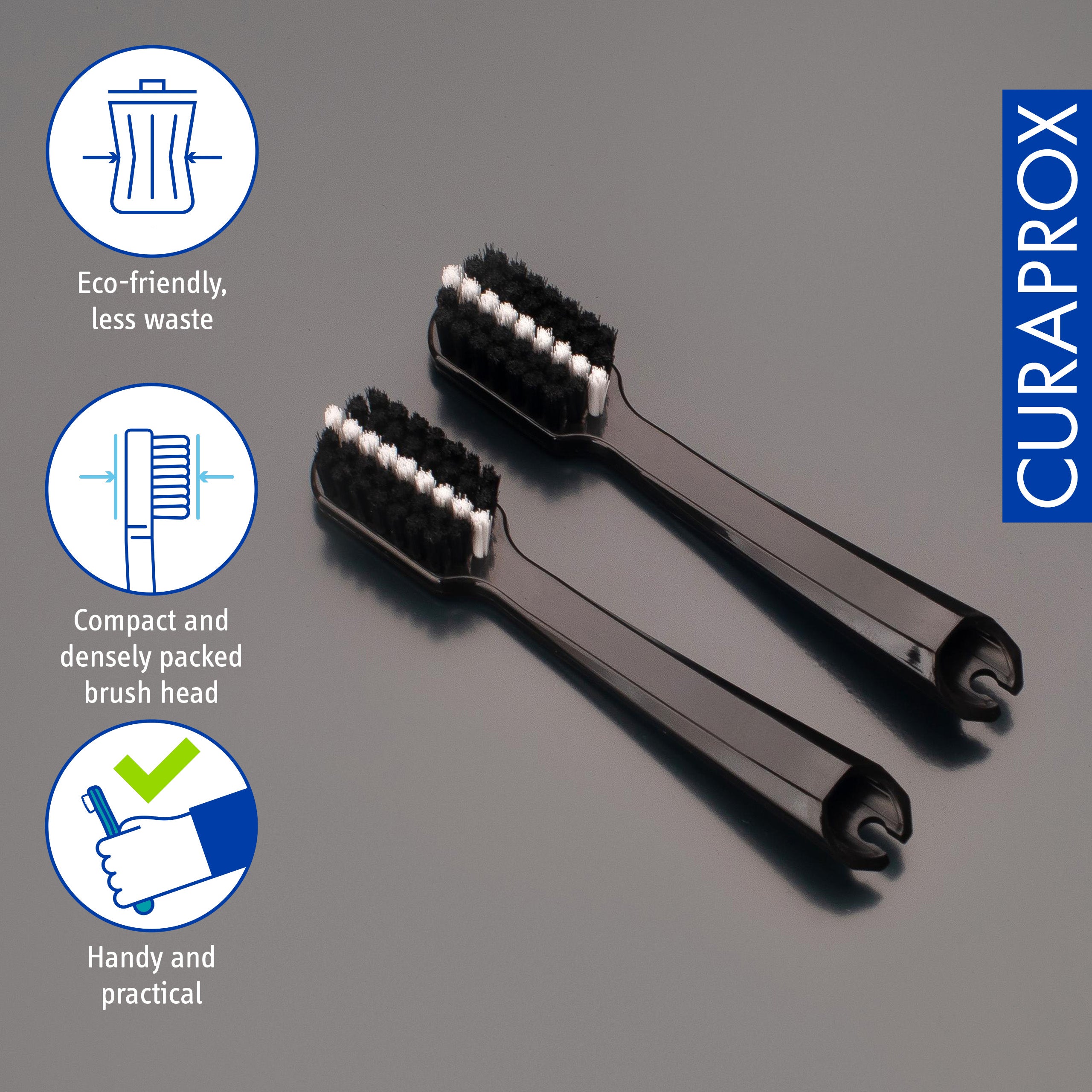 Travel set spare brush head BiW. 2 pcs - Image 4
